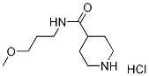 N-(3-Methoxypropyl)-4-piperidinecarboxamidehydrochloride Struktur