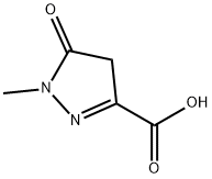 1-Methyl-5-oxo-2-pyrazoline-3-carboxylic acid Struktur