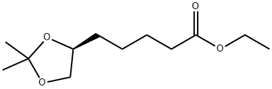 ETHYL-6(S),7-ISOPROPYLIDENEDIOXY-HEPTANOATE Struktur