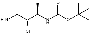 Carbamic acid, (3-amino-2-hydroxy-1-methylpropyl)-, 1,1-dimethylethyl ester, Struktur