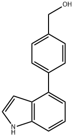 4-(4-hydroxymethylphenyl)indole Struktur