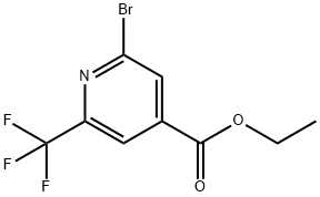 Ethyl 2-bromo-6-(trifluoromethyl)isonicotinate Struktur