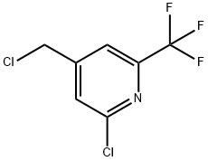 2-Chloro-4-(chloromethyl)-6-(trifluoromethyl)pyridine Struktur