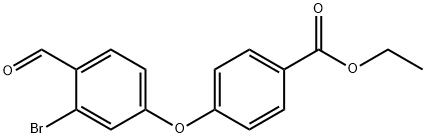 ethyl 4-(3-broMo-4-forMylphenoxy)benzoate Structure