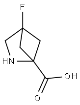 4-Fluoro-2-azabicyclo[2.1.1]hexane-1-carboxylic acid Struktur