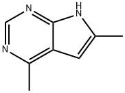 1H-Pyrrolo[2,3-d]pyrimidine, 4,6-dimethyl- (9CI) Struktur