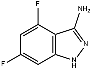 4,6-Difluoro-1h-indazol-3-amine Struktur