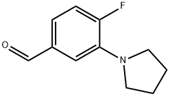 4-Fluoro-3-pyrrolidinobenzaldehyde