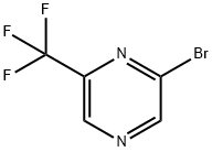 2-broMo-6-(trifluoroMethyl)pyrazine Struktur