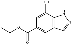 Ethyl 7-hydroxy-1H-indazole-5-carboxylate Struktur