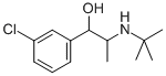 3-Chloro-alpha-[1-[(1,1-dimethylethyl)amino]ethyl]benzenemethanol Struktur