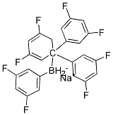 Borate(1-), tetrakis(3,5-difluorophenyl)-, sodiuM(1:1) Struktur