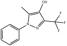 5-METHYL-1-PHENYL-3-(TRIFLUOROMETHYL)-1H-PYRAZOL-4-OL Struktur