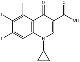 1-CYCLOPROPYL-6,7-DIFLUORO-5-METHYL-4-OXO-3-QUINOLINE CARBOXYLIC ACID Struktur