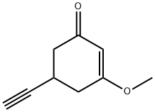 2-Cyclohexen-1-one, 5-ethynyl-3-methoxy- (9CI) Struktur