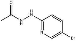 2-(N'-Acetylhydrazino)-5-bromopyridine Struktur