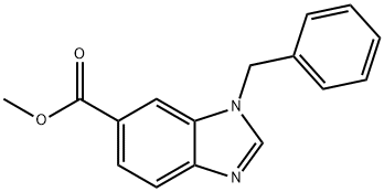 Methyl 1-benzyl-1H-benzo[d]imidazole-6-carboxylate Struktur