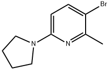 3-Bromo-2-methyl-6-(pyrrolidin-1-yl)pyridine Struktur