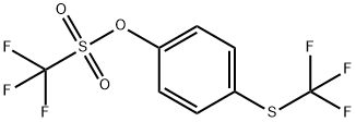 4-(Trifluoromethylthio)phenyl trifluoromethanesulfonate Struktur