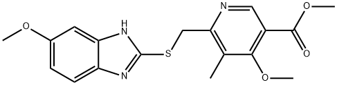 OMeprazole Acid Methyl Ester Sulfide Struktur