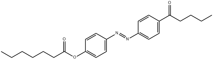 [4-(4-pentanoylphenyl)diazenylphenyl] heptanoate Struktur