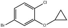 4-bromo-1-chloro-2-cyclopropoxybenzene Struktur