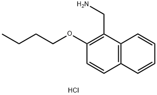 [(2-Butoxy-1-naphthyl)methyl]amine hydrochloride Struktur