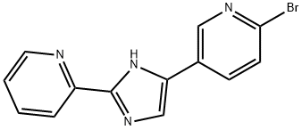 2-Bromo-5-(2-pyridin-2-yl-1H-imidazol-4-yl)-pyridine Struktur