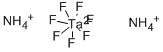 AMMONIUM HEPTAFLUOROTANTALATE(V) Struktur