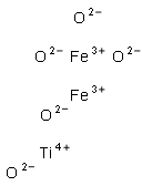 diiron titanium pentaoxide Struktur