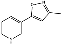 Pyridine, 1,2,3,6-tetrahydro-5-(3-methyl-5-isoxazolyl)- (9CI) Struktur