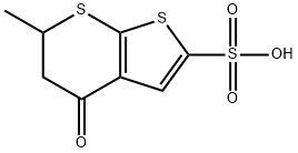 5,6-DIHYDRO-6-METHYL-4-OXO-4H-THIENO[2,3-B]THIOPYRAN-2-SULFONIC ACIS Struktur