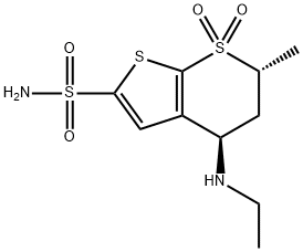 4R,6R-Dorzolamide Struktur