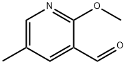 2-Methoxy-5-Methyl-pyridine-3-carbaldehyde Struktur