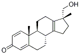 17α-HydroxyMethyl-17β-Methyl-18-norandrosta-1,4,13-trien-3-one Struktur