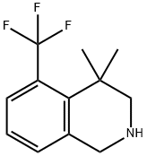 4,4-diMethyl-5-(trifluoroMethyl)-1,2,3,4-tetrahydroisoquinoline Struktur