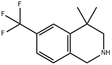 4,4-diMethyl-6-(trifluoroMethyl)-1,2,3,4-tetrahydroisoquinoline Struktur