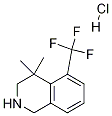 4,4-diMethyl-5-(trifluoroMethyl)-1,2,3,4-tetrahydroisoquinoline hydrochloride Struktur