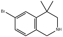 6-broMo-4,4-diMethyl-1,2,3,4-tetrahydroisoquinoline Struktur