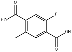 1,4-Benzenedicarboxylic acid, 2-fluoro-5-methyl- Struktur