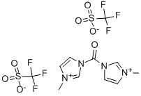 1,1'-CARBONYLBIS(3-METHYLIMIDAZOLIUM) TRIFLATE Struktur