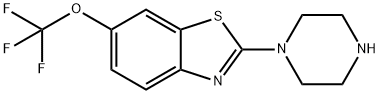 2-piperazin-1-yl-6-(trifluoromethoxy)-1,3-benzothiazole Struktur