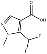 5-(difluoromethyl)-1-methyl-1h-pyrazole-4-carboxylic acid Struktur