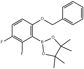 2,3-Difluoro-6-(benzyloxy)phenylboronic acid pinacol ester Struktur