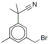 3-(BroMoMethyl)-α,α,5-triMethyl-benzeneacetonitrile Struktur