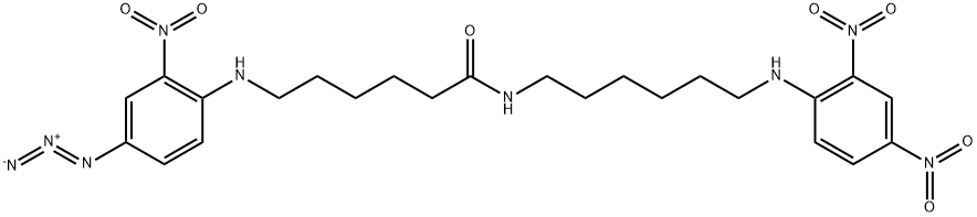 6-(2,4-dinitrophenylamino)-1-aminohexyl-6-(4'-azido-2'-nitrophenylamino)hexanoate Struktur