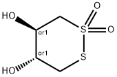 1,2-Dithiane-4,5-diol, 1,1-dioxide, trans- Struktur