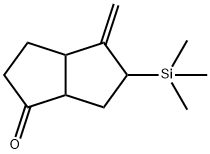 4-Methylene-5-(trimethylsilyl)hexahydro-1(2H)-pentalenone Struktur