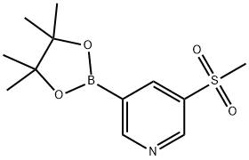 3-(Methylsulfonyl)-5-(4,4,5,5-tetraMethyl-1,3,2-dioxaborolan-2-yl)pyridine Struktur