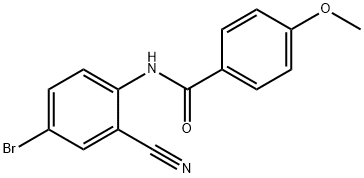 N-(4-broMo-2-cyanophenyl)-4-MethoxybenzaMide Struktur